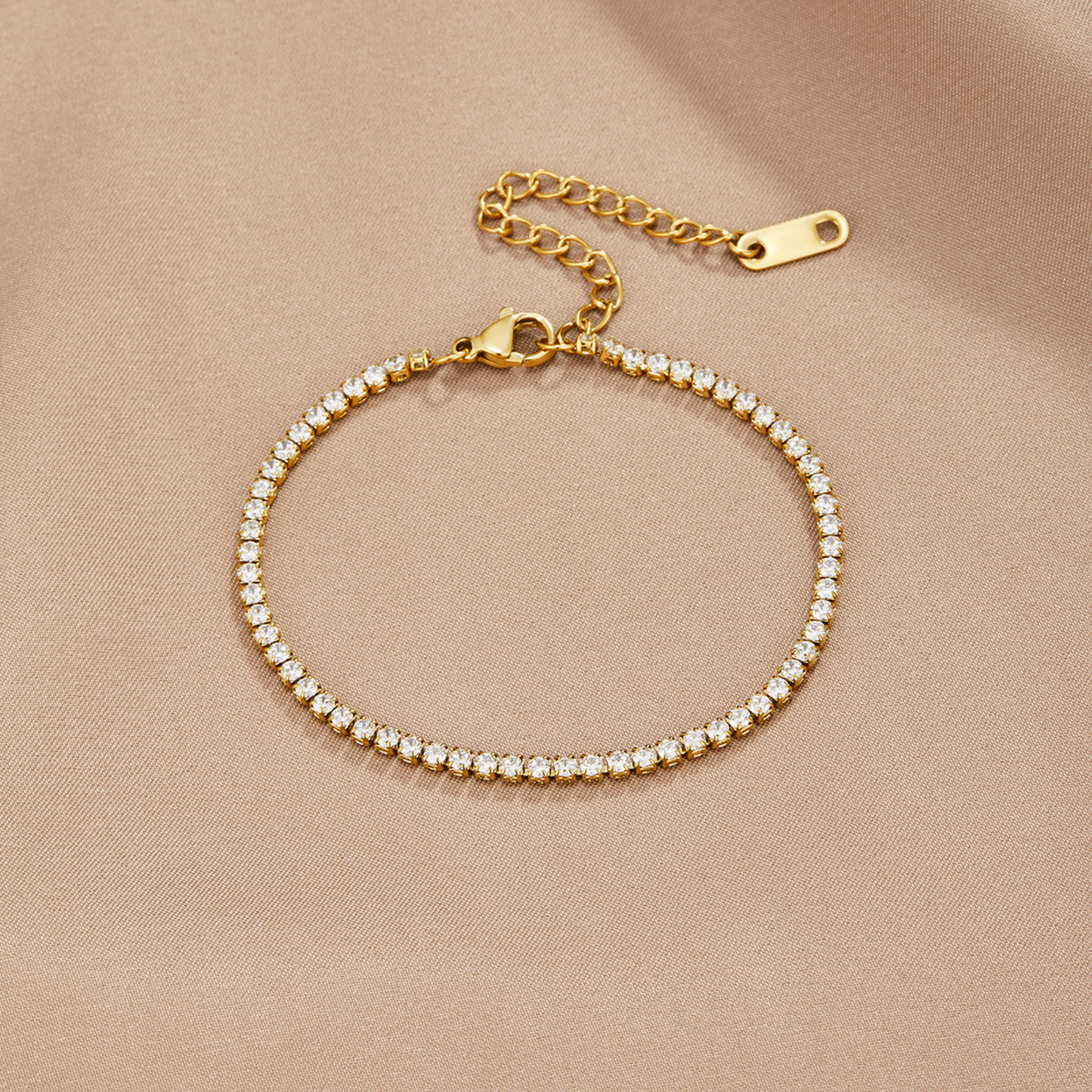 Pulsera de Tenis en Oro