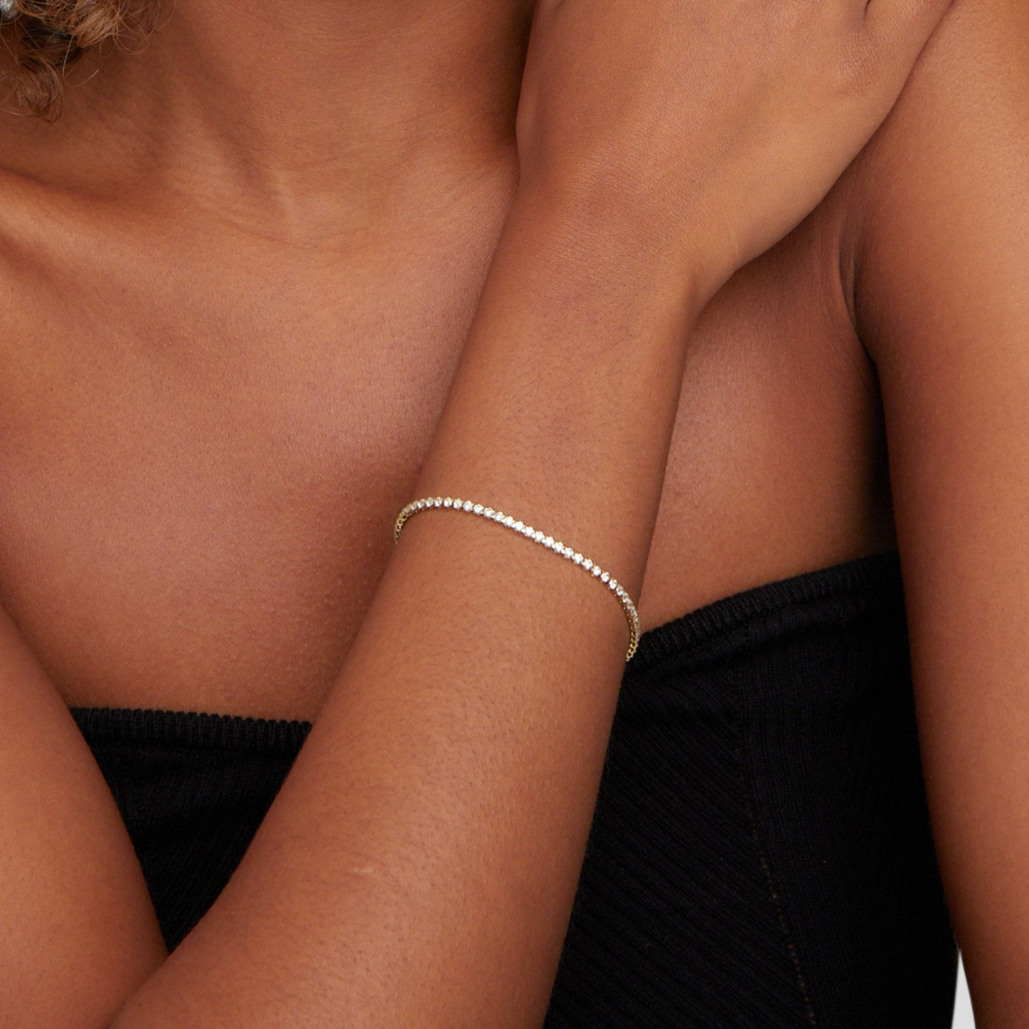 Pulsera de Tenis en Oro