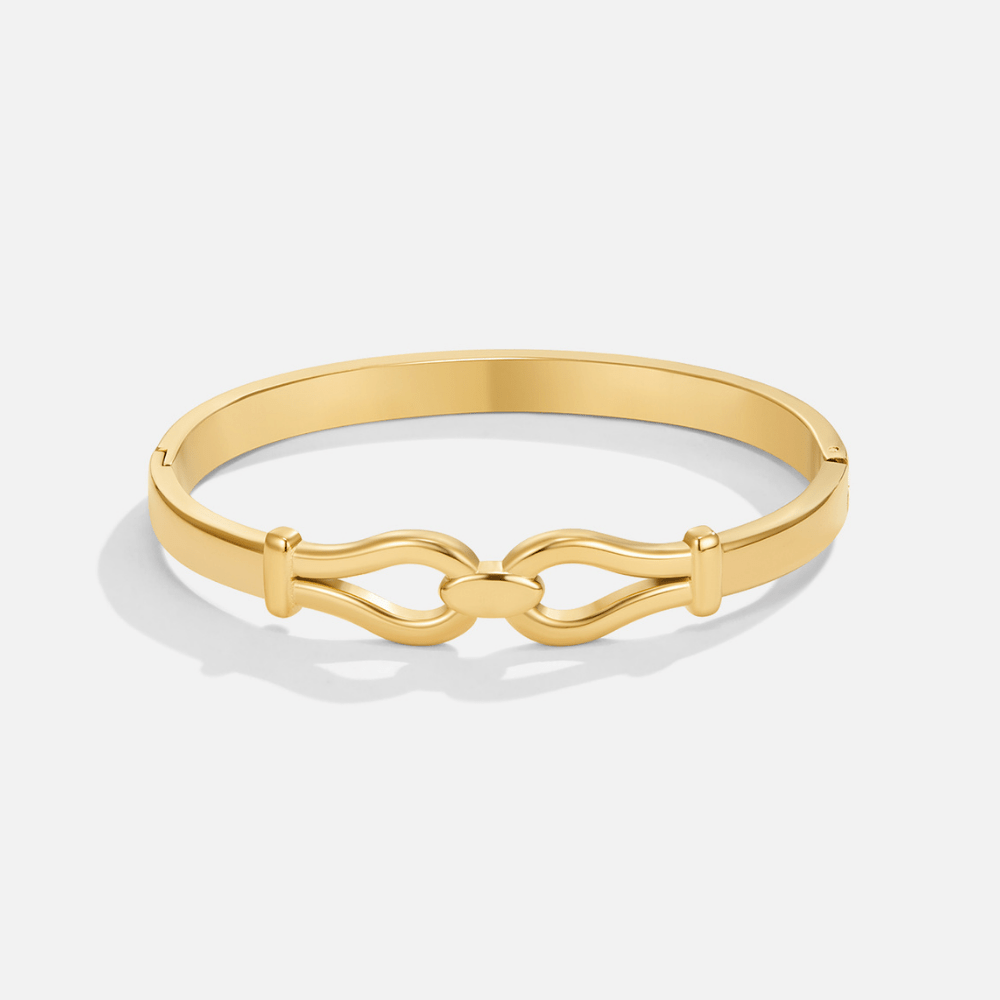 Pulsera rígida única en oro