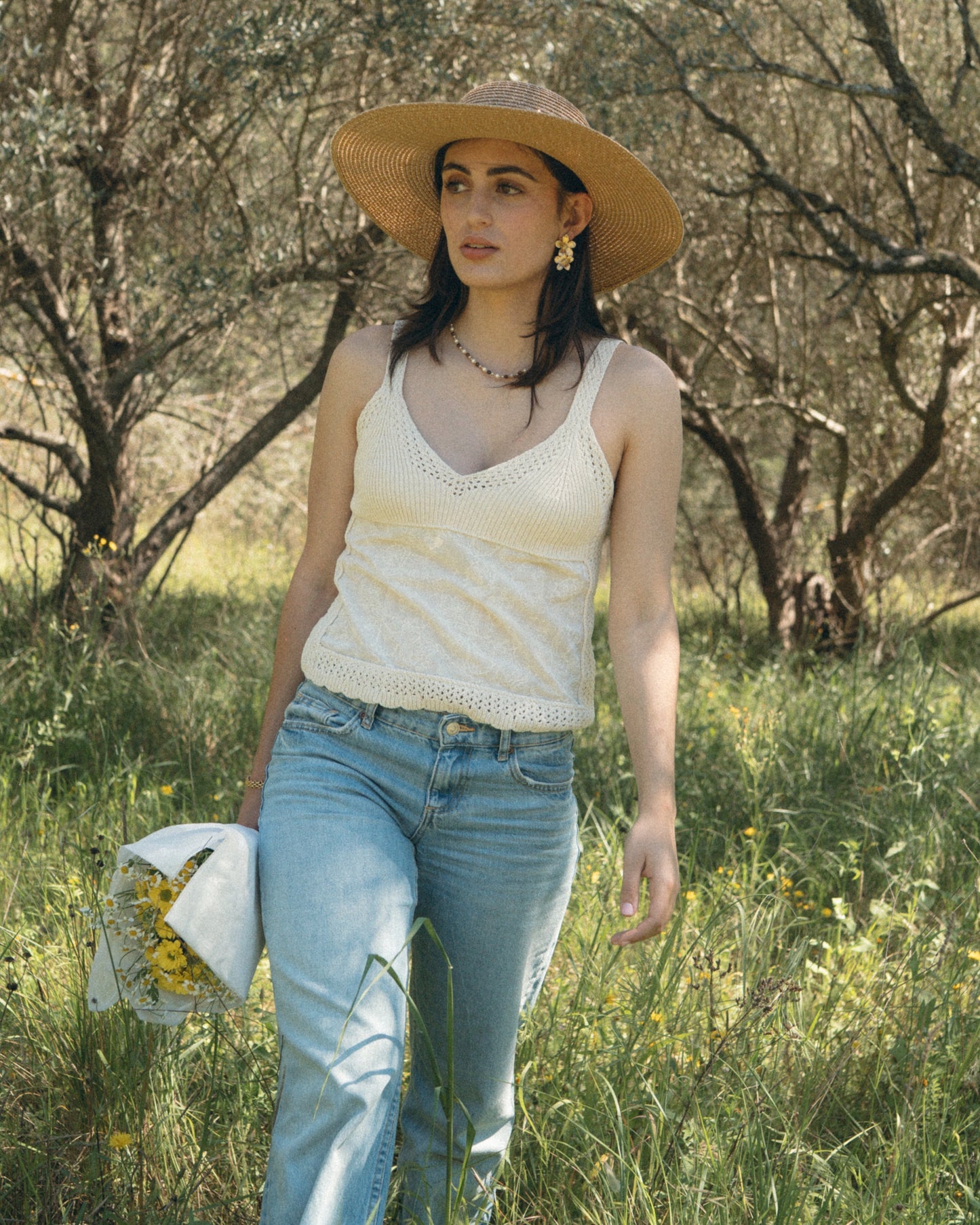 Pendientes de flores Jasmy