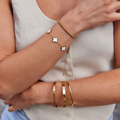 Pulsera rígida de oro