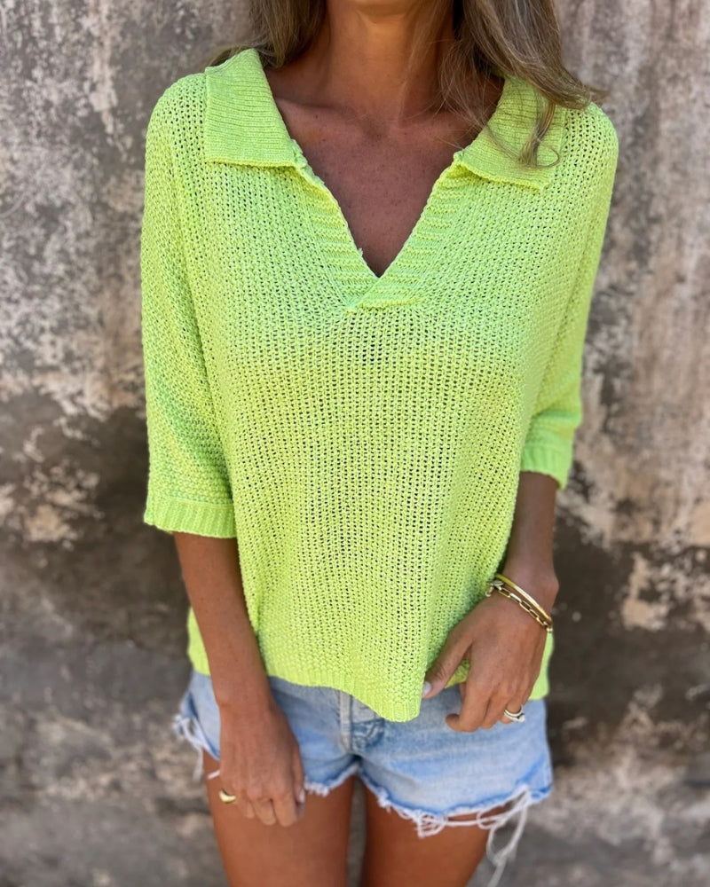 Elsa™ | Boho-stickad topp