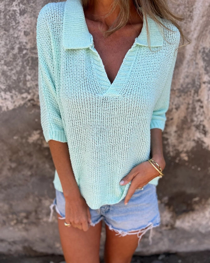 Elsa™ | Boho-stickad topp