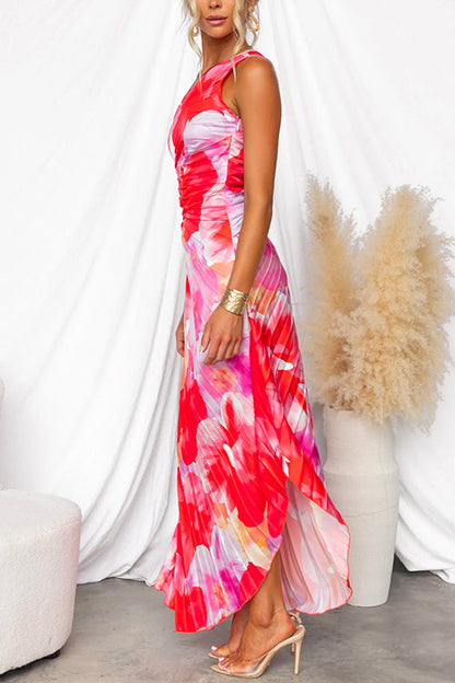 Belle Paris Mode ™ | Robe Katie – Plissée Asymétrique d’Été