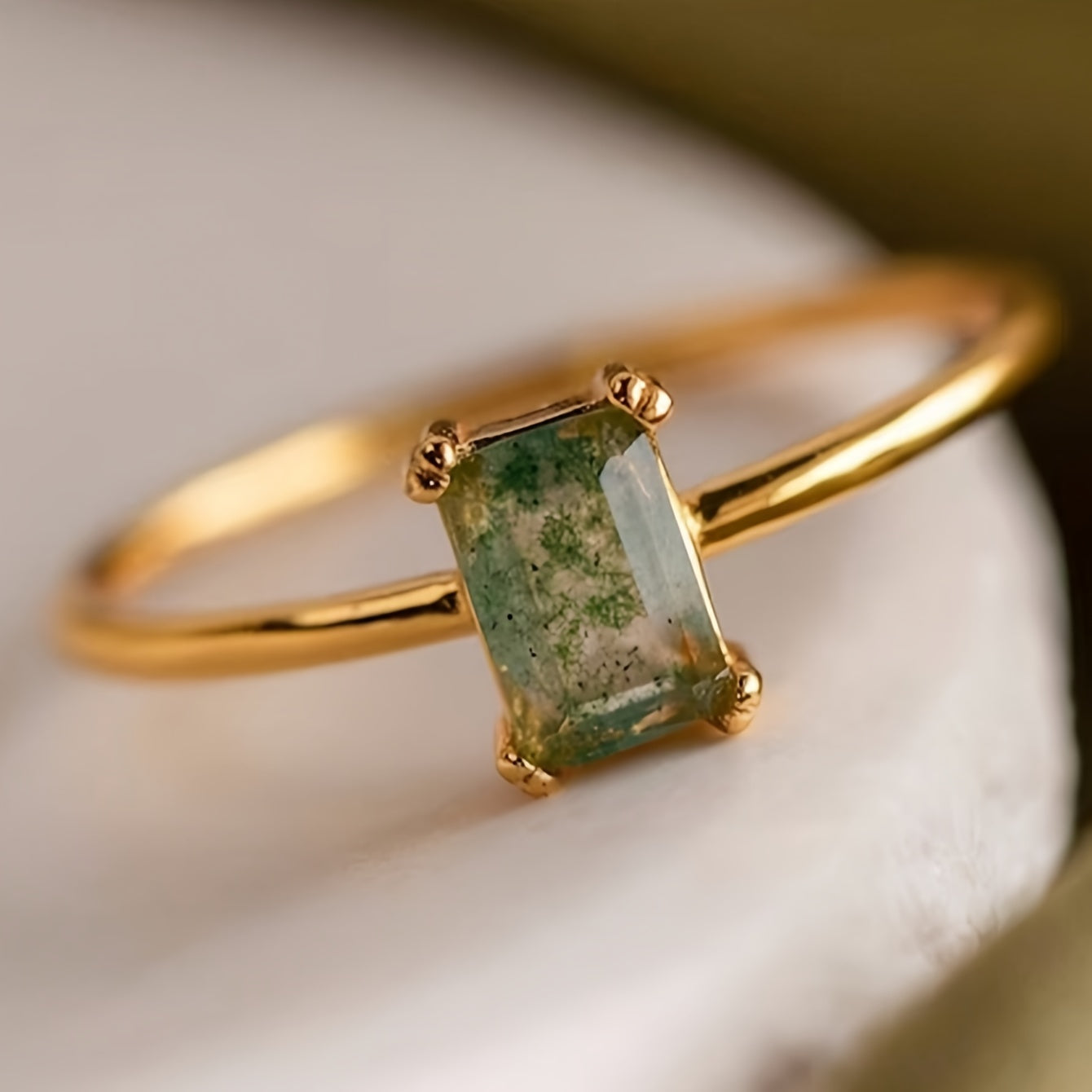 Anillo en m³ocaht natural