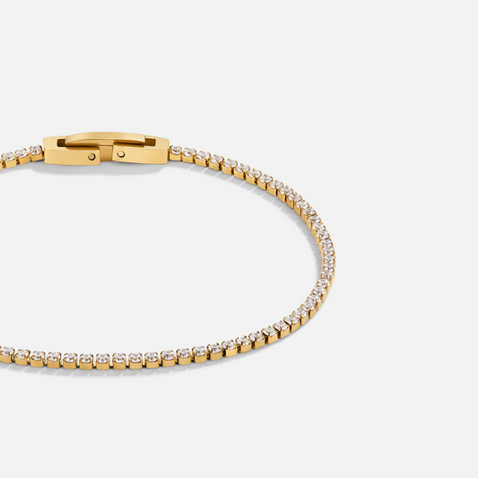 Pulsera de oro cristal