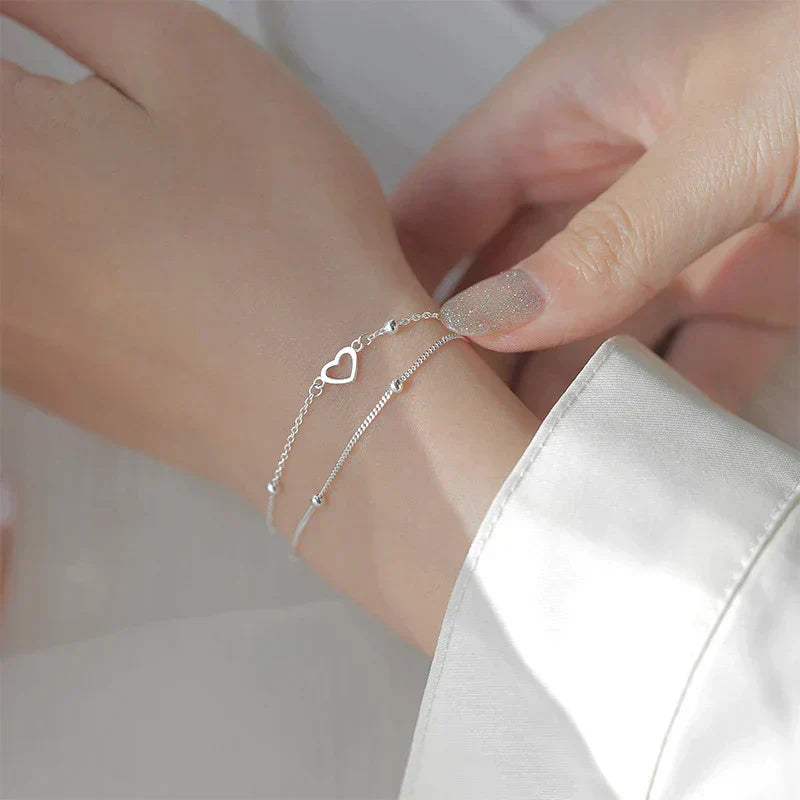 Pulsera Soft touch con corazón