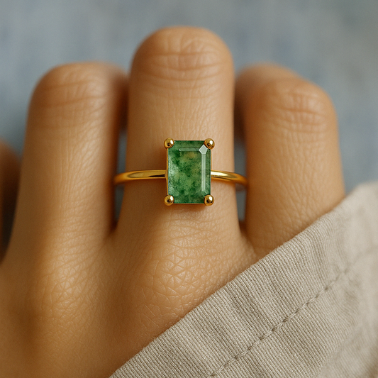 Anillo en m³ocaht natural
