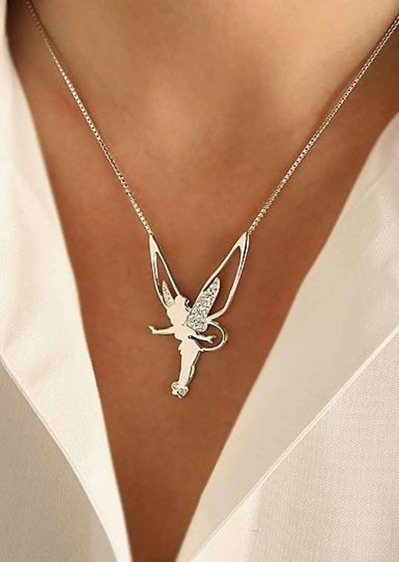 Collar Exclusivo Hada Feliz en Plata y Oro – Elegancia y Magia en el Día a Día