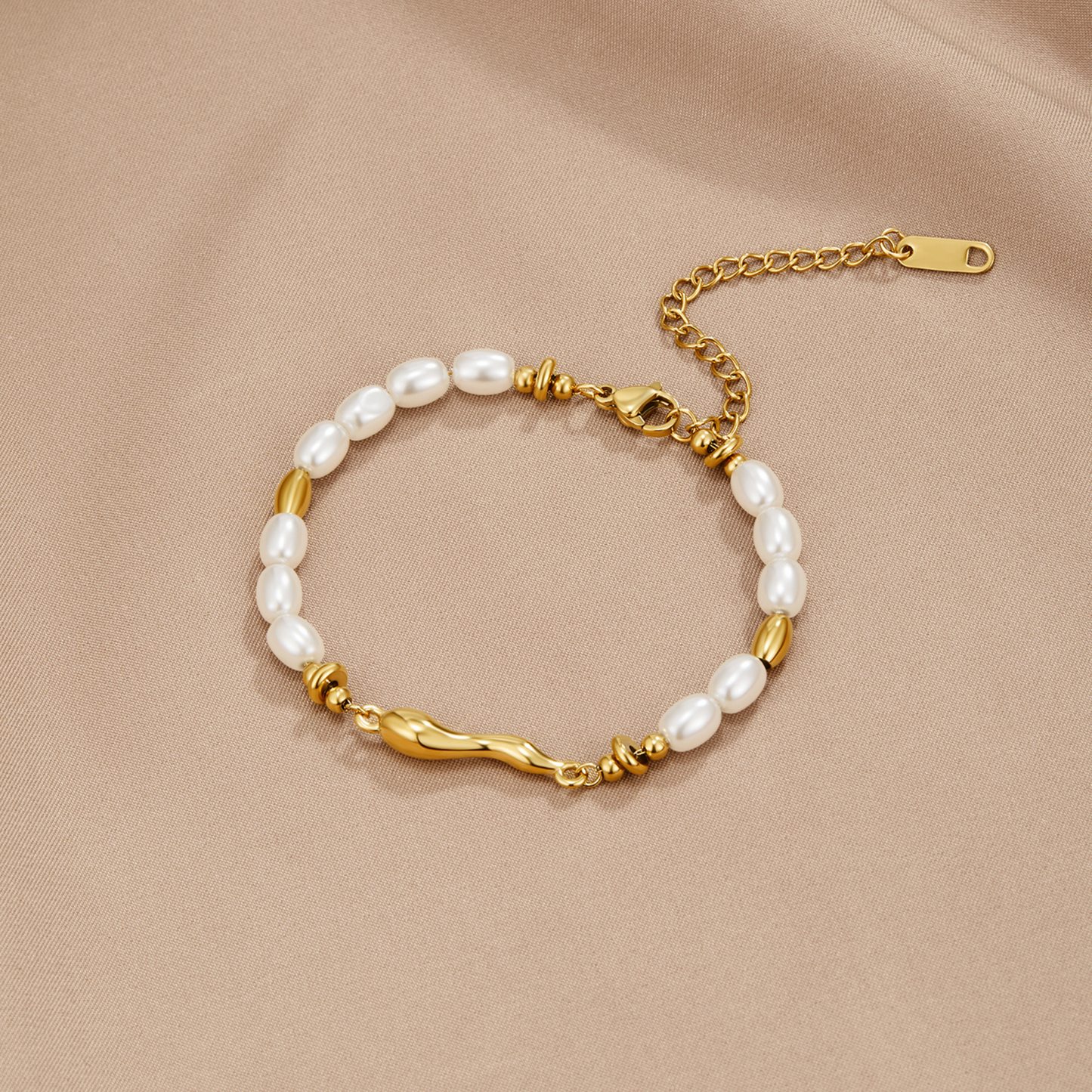Pulsera de perlas frescas