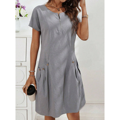 Inés™ | Vestido relajado con detalles encantadores