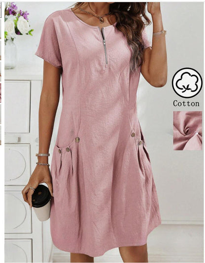 Inés™ | Vestido relajado con detalles encantadores