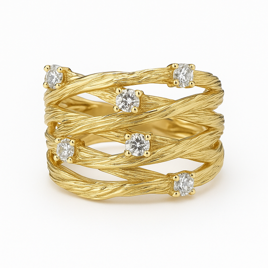 Anillo vintage dorado