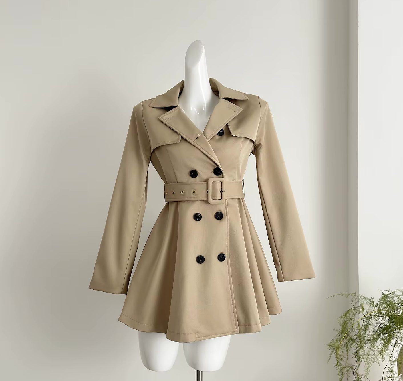 Olivia™ | Elegant Kort Trenchcoat