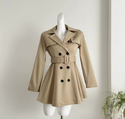 Olivia™ | Elegant Kort Trenchcoat