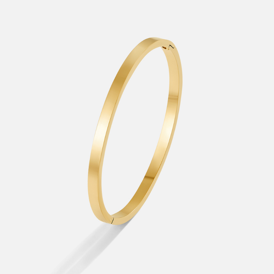 Pulsera rígida de oro