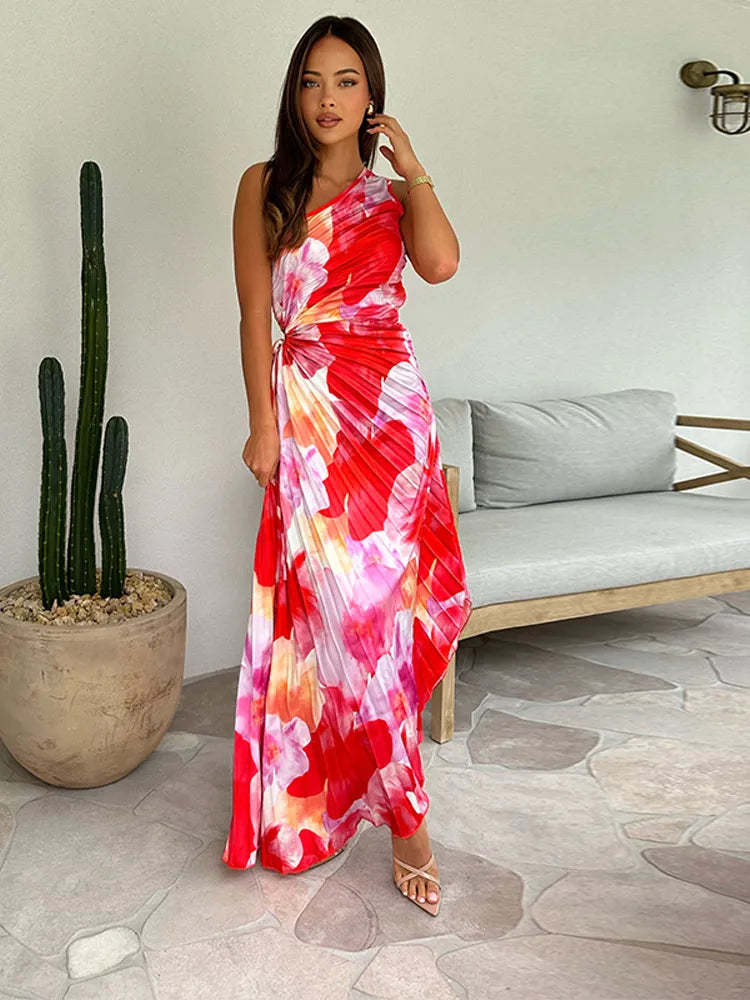 Belle Paris Mode ™ | Robe Katie – Plissée Asymétrique d’Été