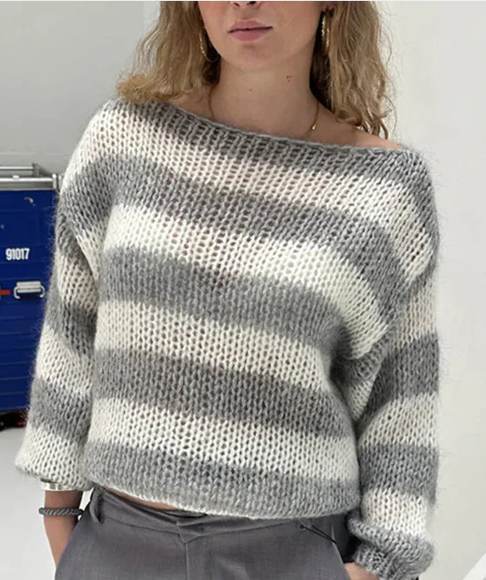Loose Striped Pullover Sweater™