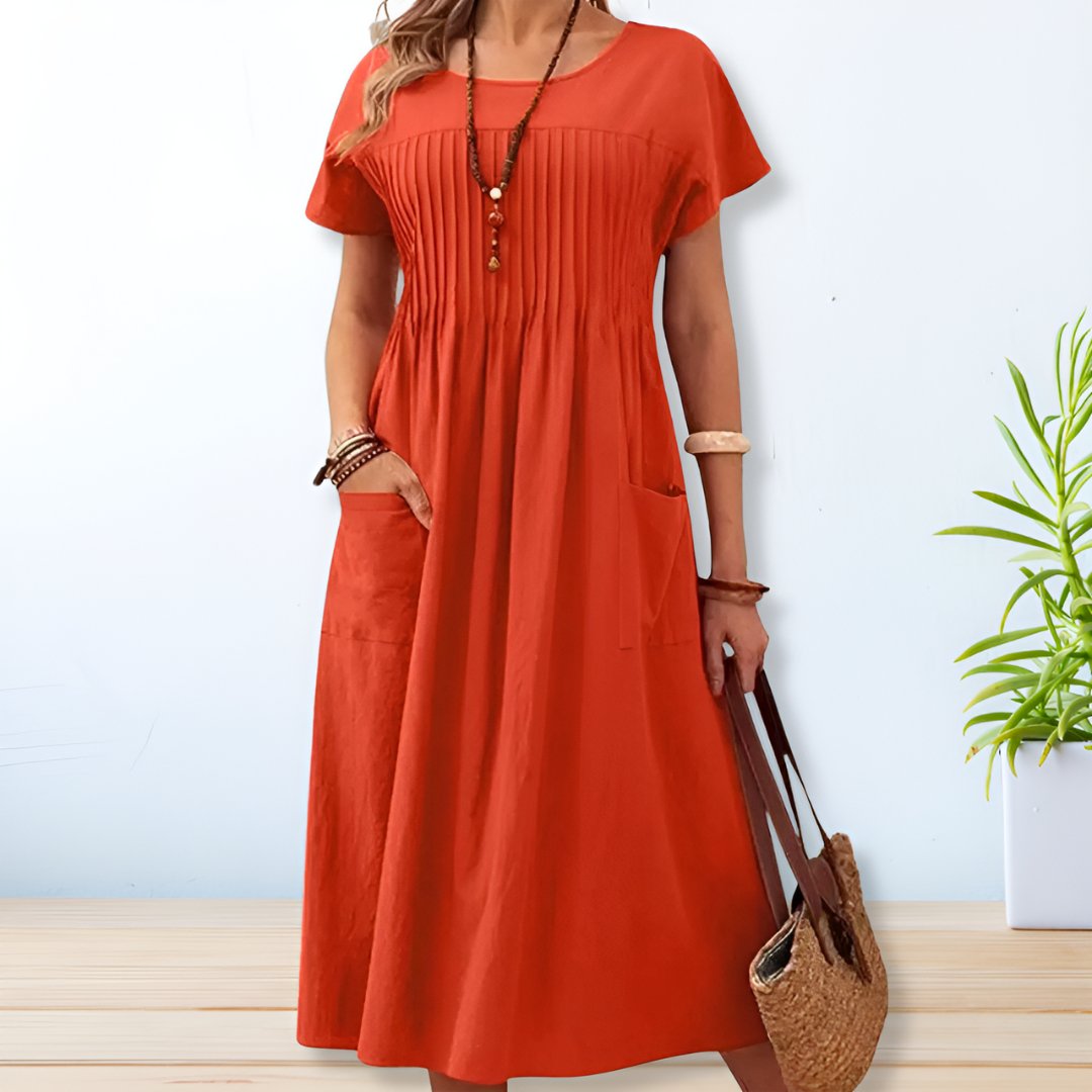 Josefina™ | Vestido elegante con bolsillos que se adapta a tu día