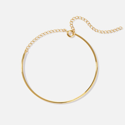 Pulsera simple de oro