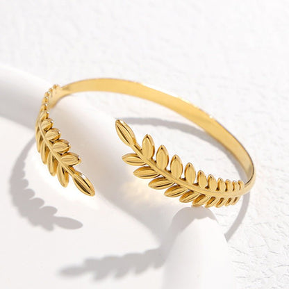 Pulsera con motivo de hoja