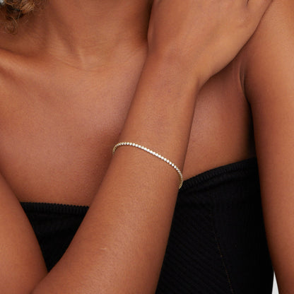 Pulsera de Tenis en Oro