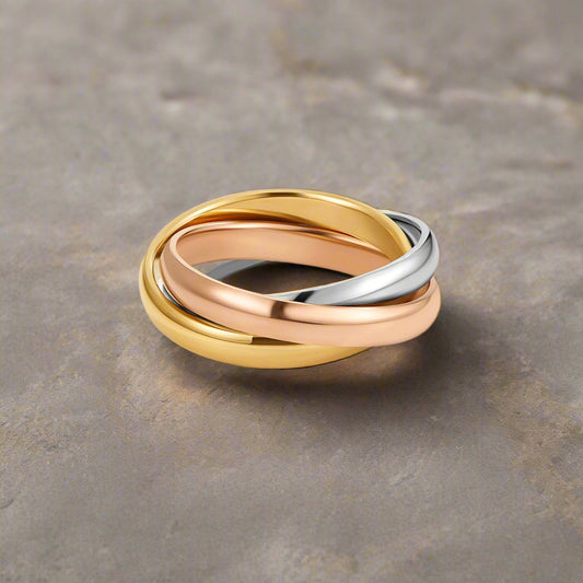 anillo de bucle tricolor