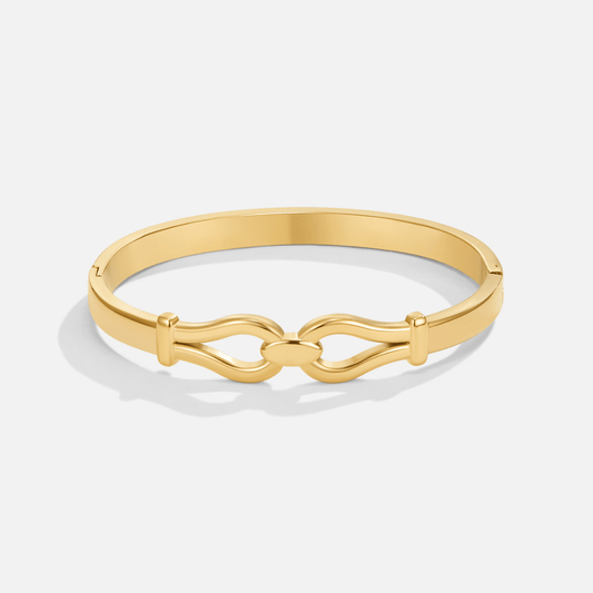 Pulsera rígida única en oro