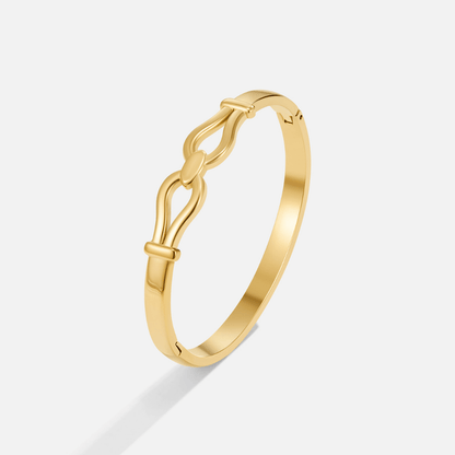 Pulsera rígida única en oro