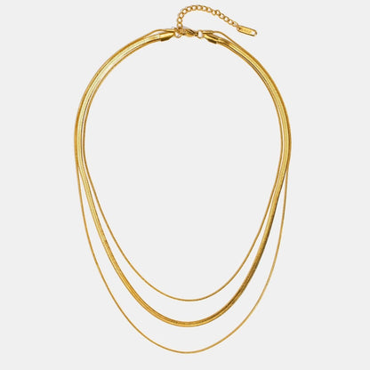 Collar de oro de múltiples capas