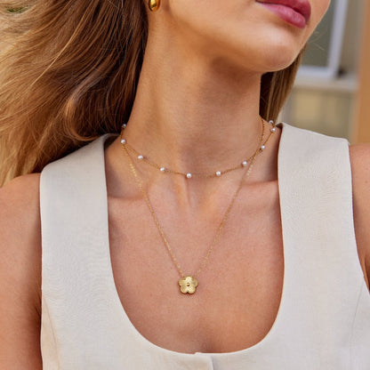 Collar de la suerte en oro