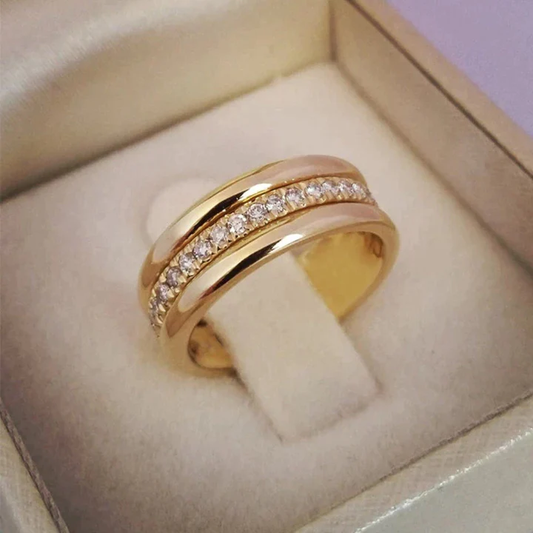 Sarah - Anillo Vintage de Zirconio enmarcado