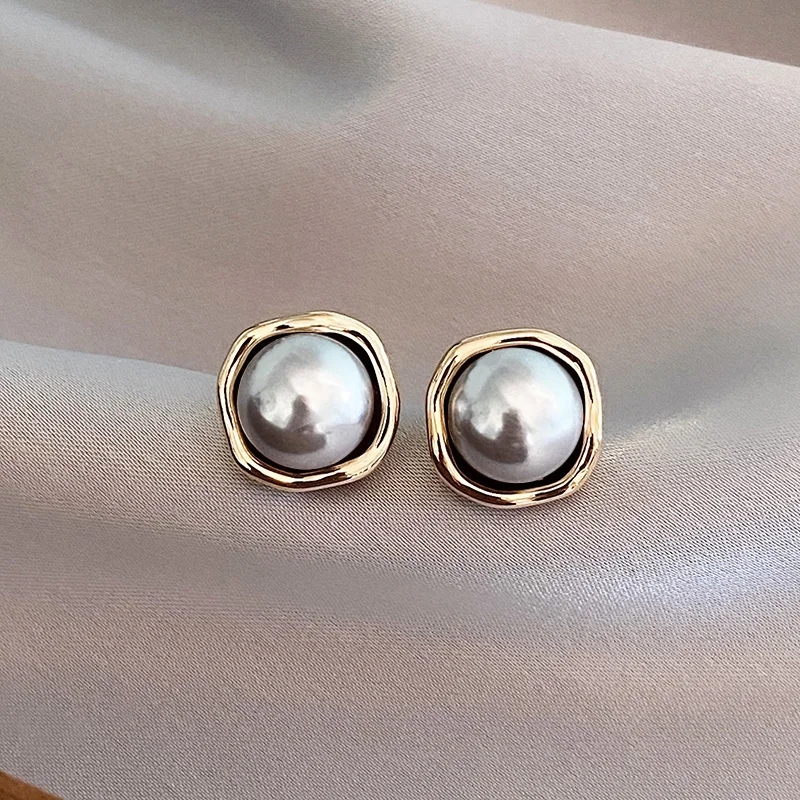 Pendientes de perlas vintage elegantes