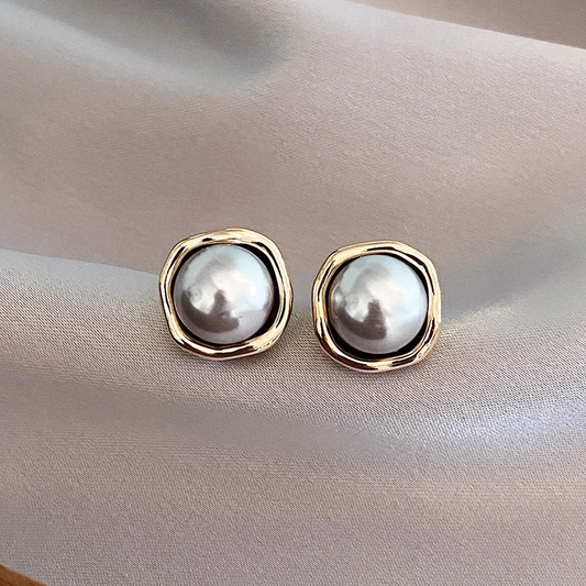 Pendientes de perlas vintage elegantes