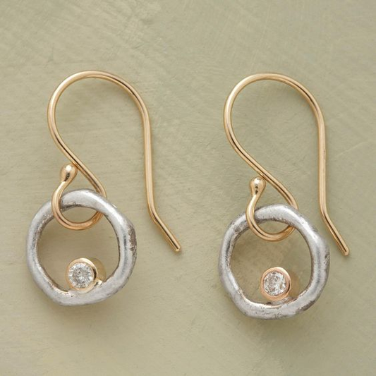 Pendientes de zirconia vintage Laura