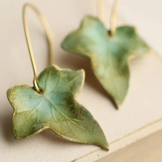 Elegancia - Pendientes vintage hoja