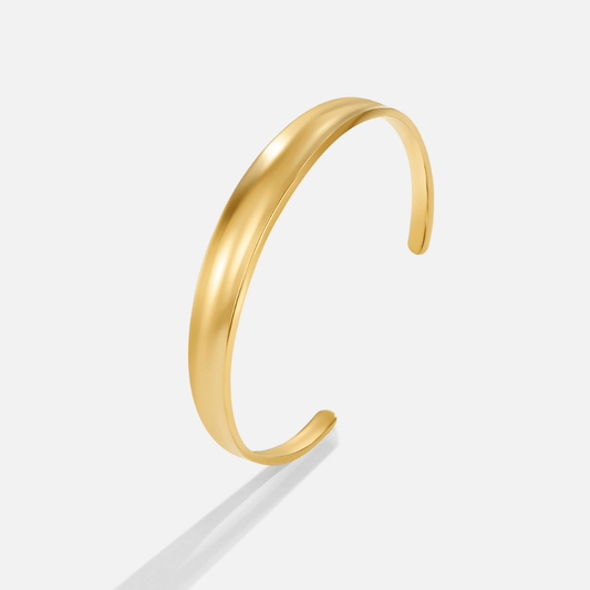 Pulsera rígida pequeña en oro