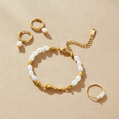 Pulsera de perlas frescas