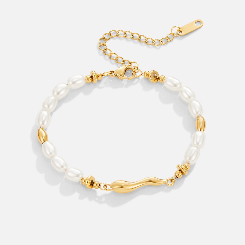 Pulsera de perlas frescas