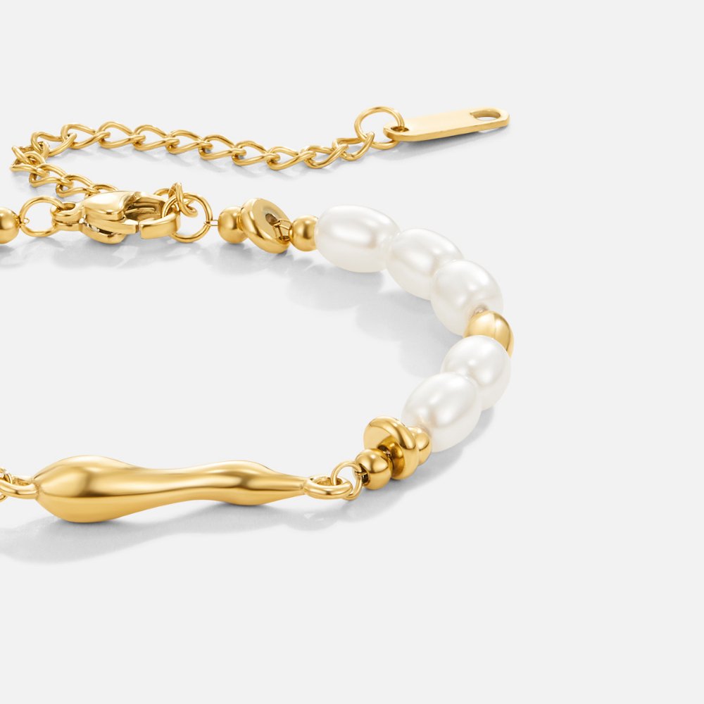 Pulsera de perlas frescas