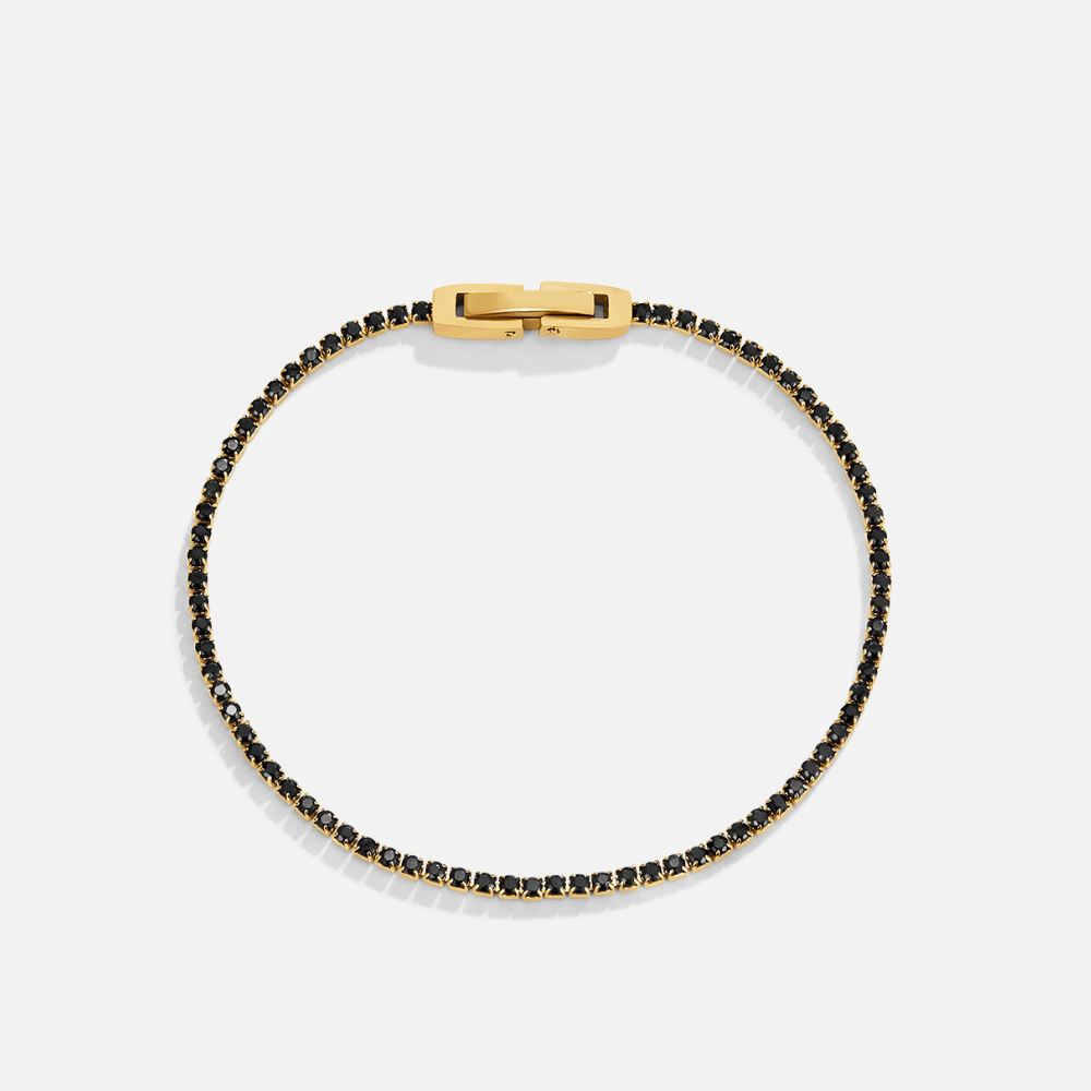 Pulsera Cristal negro medianoche