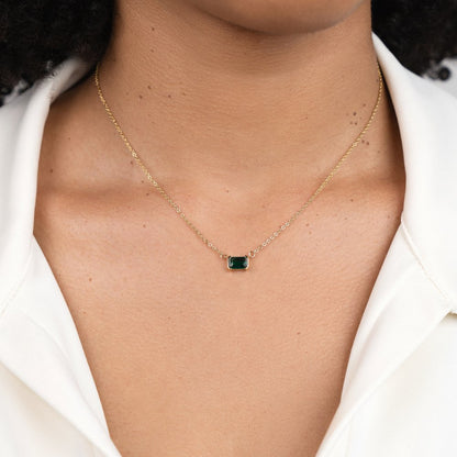 Collar de Esmeralda Verde Moni