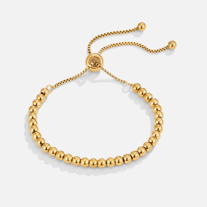 Pulsera de oro con perlas