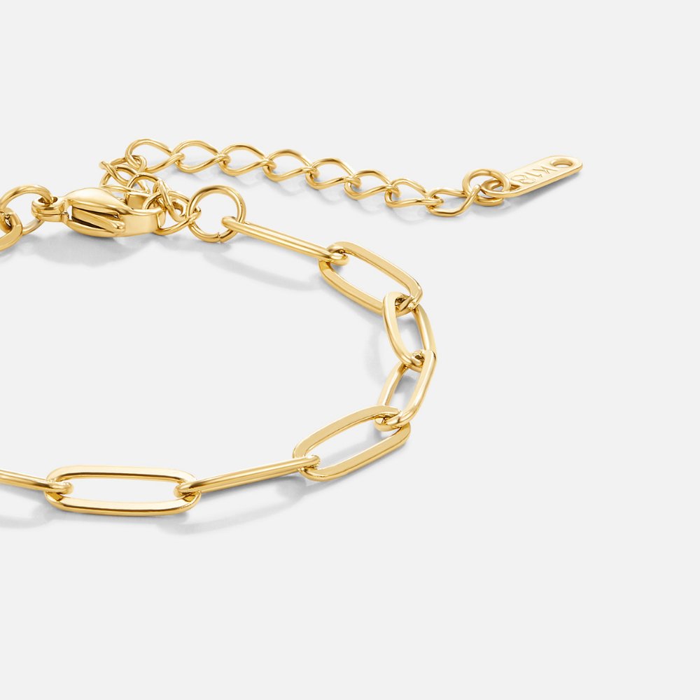 Pulsera con clip en oro