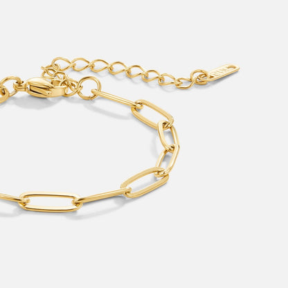 Pulsera con clip en oro