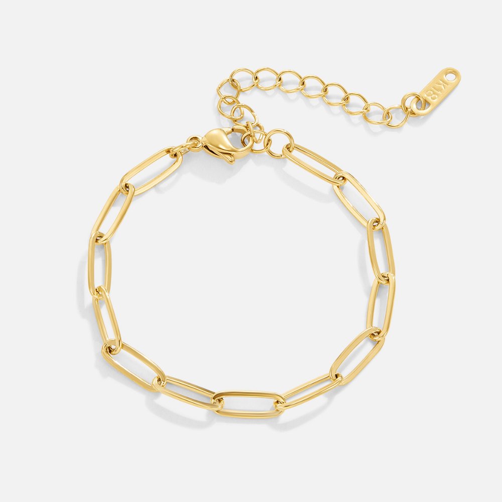 Pulsera con clip en oro