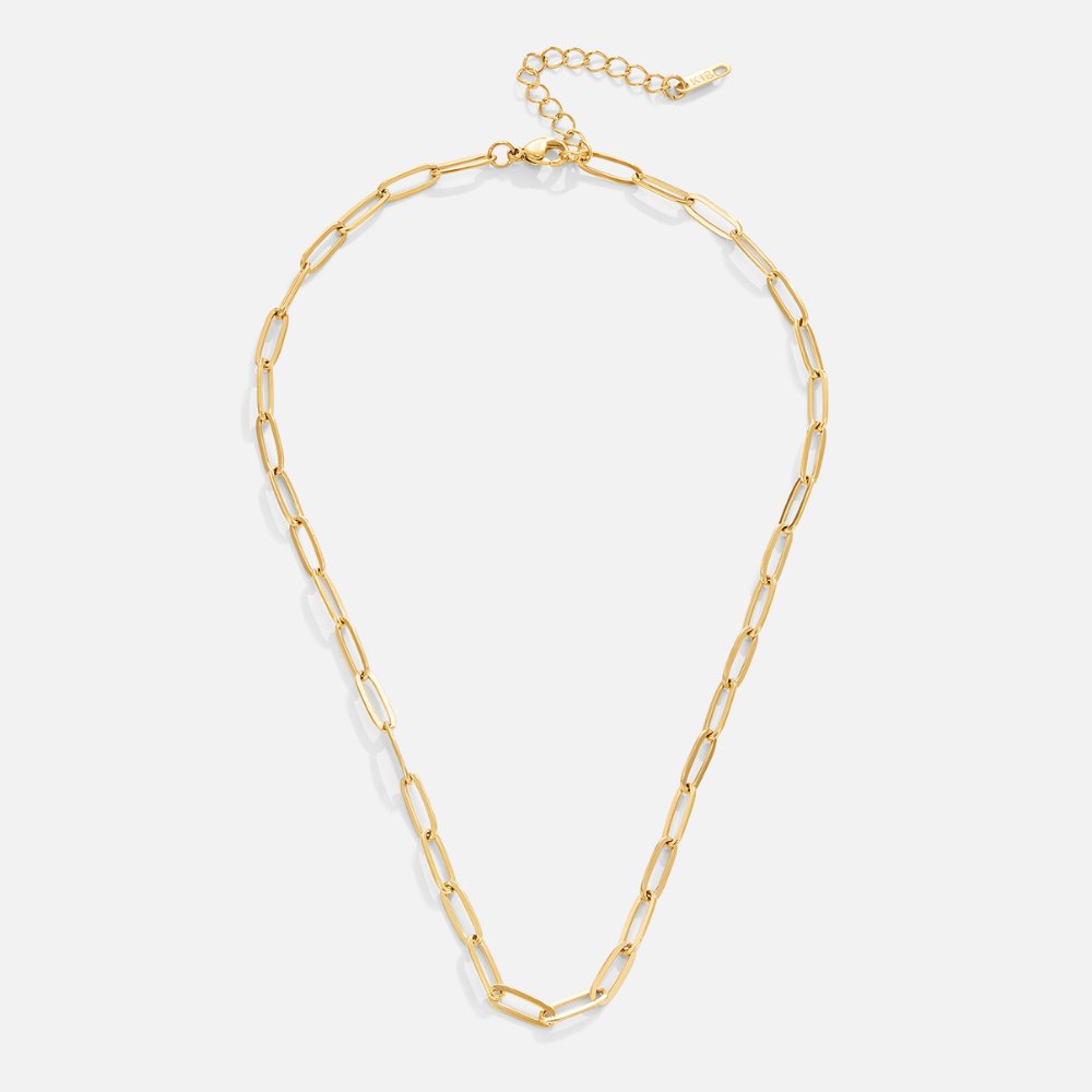 Collar de oro con clips