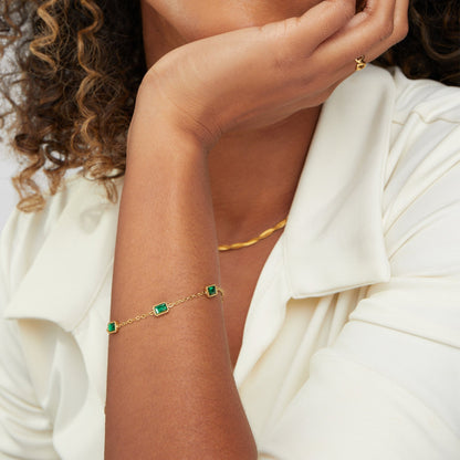 Pulsera Trinity Esmeralda